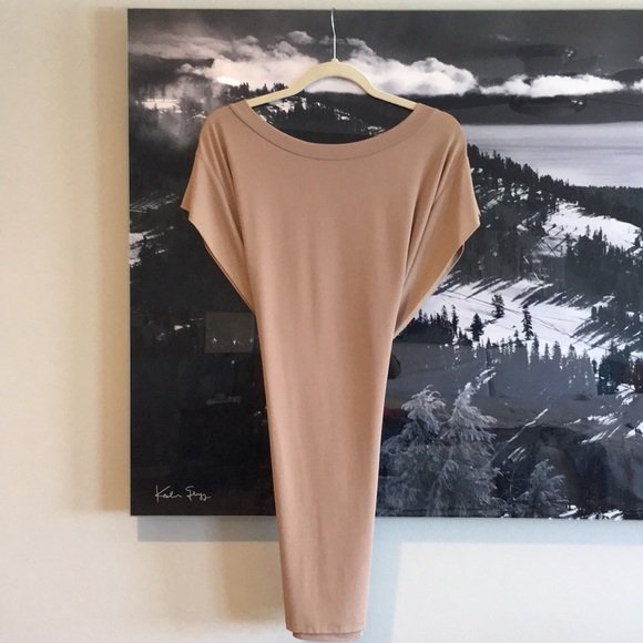 Italian Sheath Dress In cocoa - Picture 2 of 2